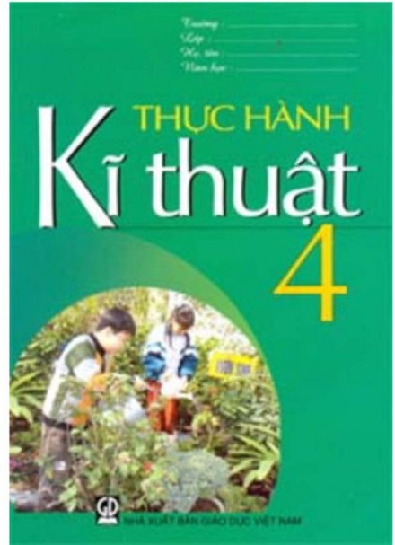 Sách Thực Hành Kỹ Thuật Lớp 4